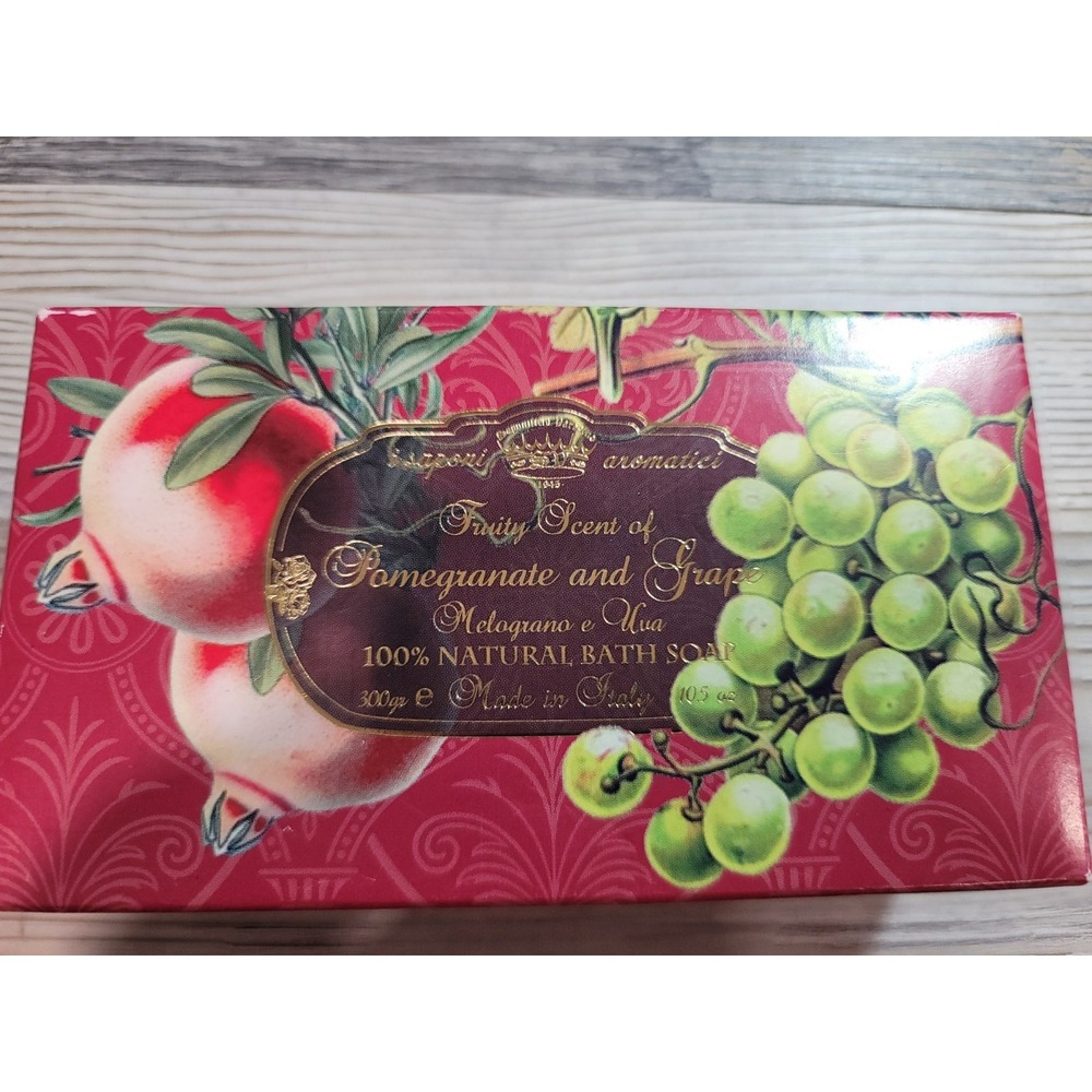 NEW Saponerie Mario Made in Italy bath soap Pomegranate 300g 100% natural